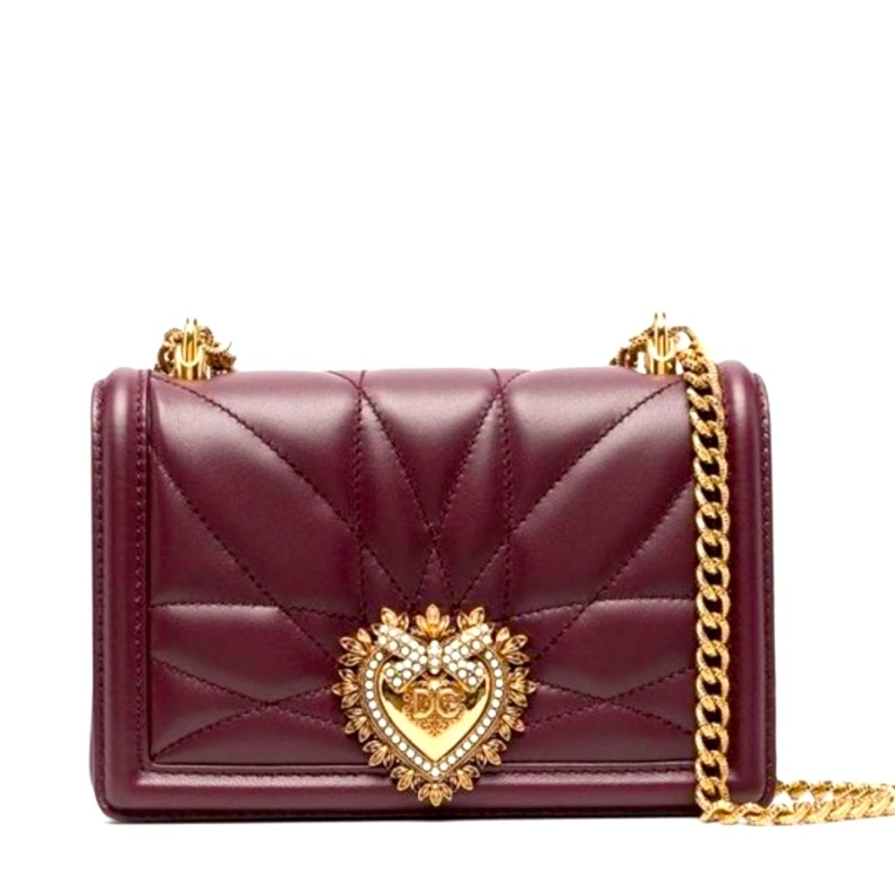 Dolce & Gabbana Devotion Logo Bag in Quilted Nappa Leather - NWT